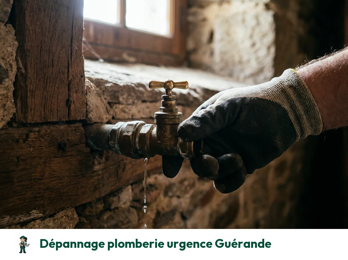 Dépannage plomberie urgence à Guérande