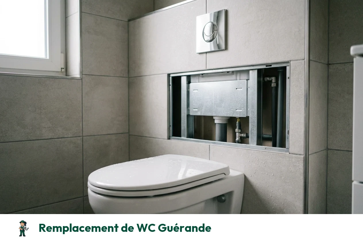 Remplacement de WC à Guérande