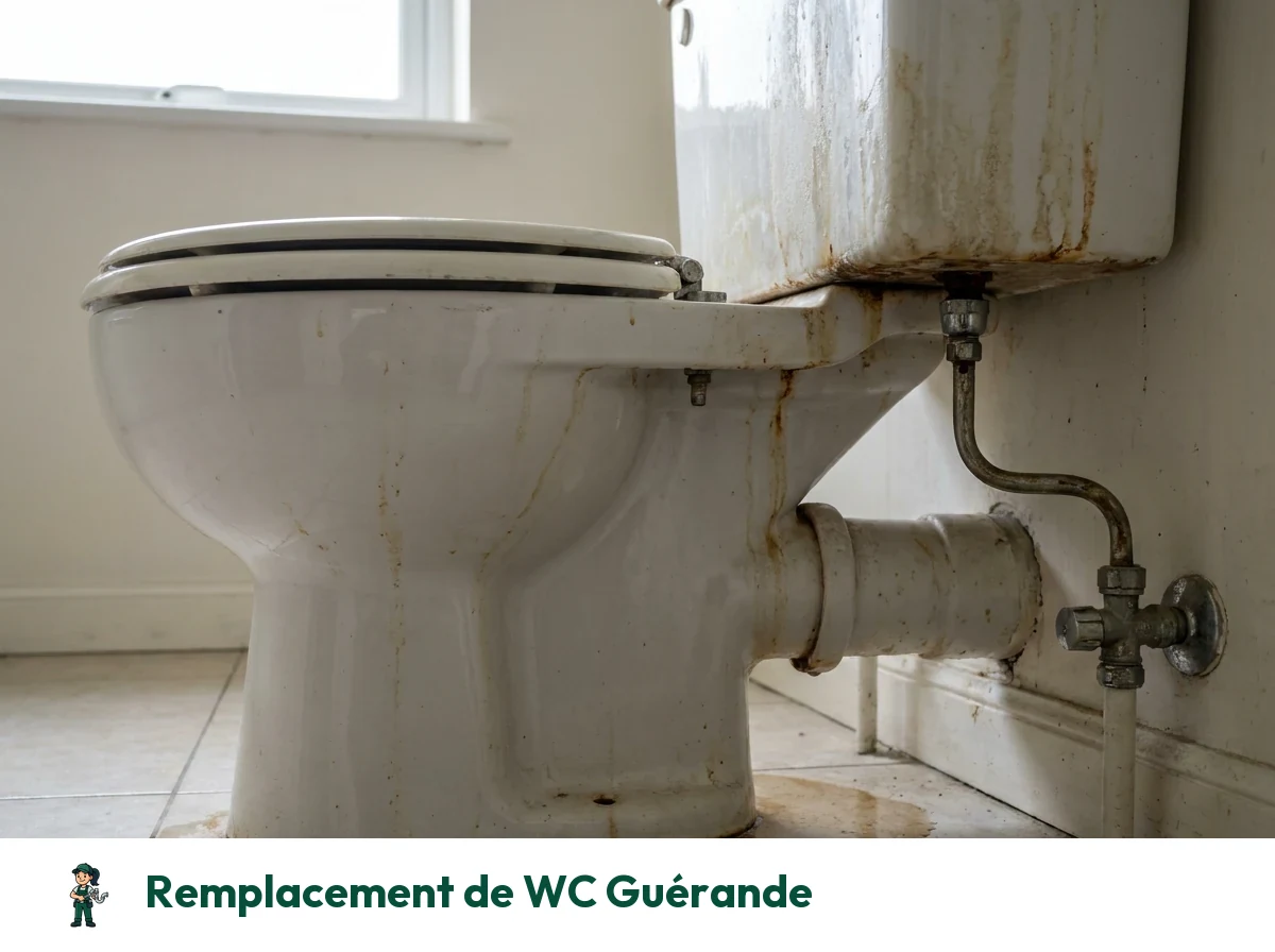Remplacement de WC à Guérande
