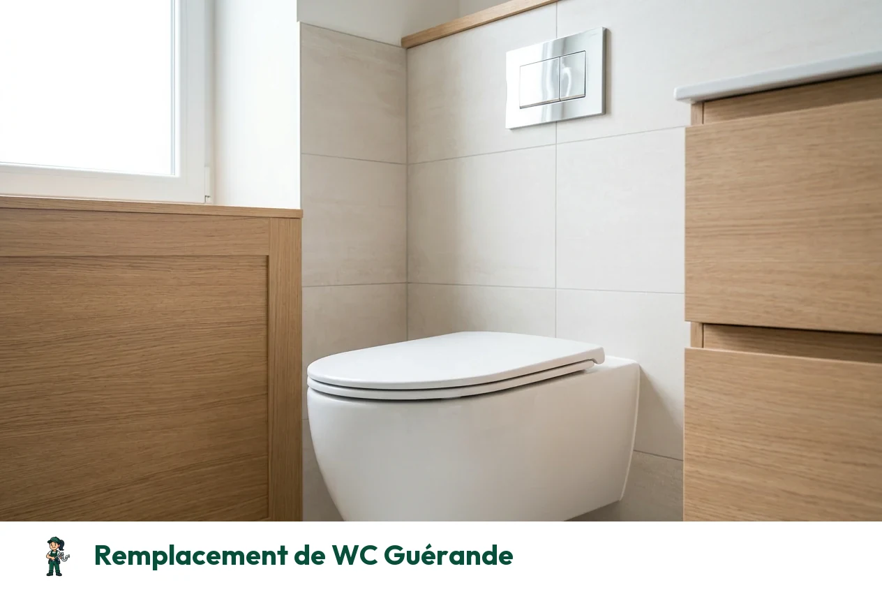 Remplacement de WC à Guérande