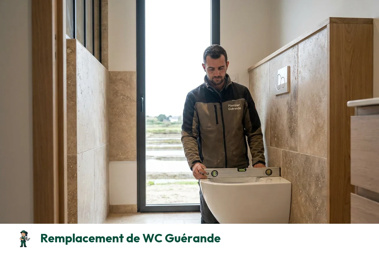 Remplacement de WC à Guérande
